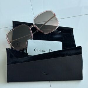 Christian Dior SoStellaire oversized pink hued sunglasses